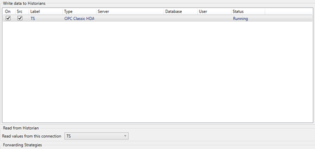 Once you have selected the points of interest, select OK to save the configuration. Ensure the checkbox for On & Src (source) are enabled, then select apply. &nbsp;