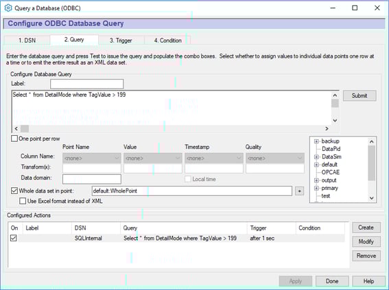 Screenshot - ODBC Database Queries
