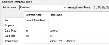 DataHub Configure String