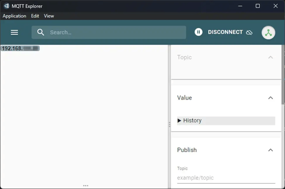 Cogent DataHub MQTT Explorer External