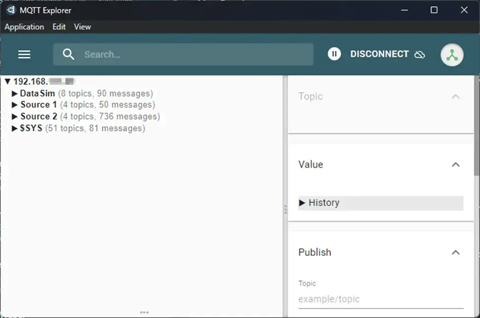 Cogent DataHub MQTT Explorer Remote All