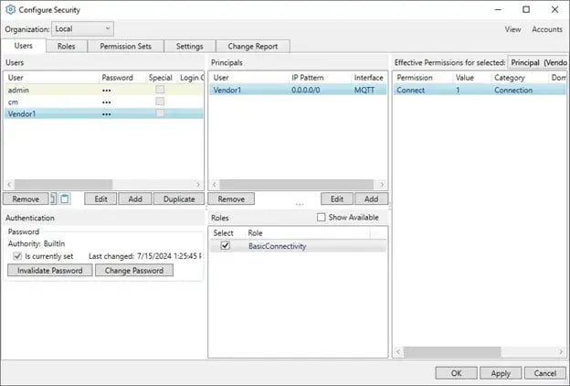 Cogent DataHub Security