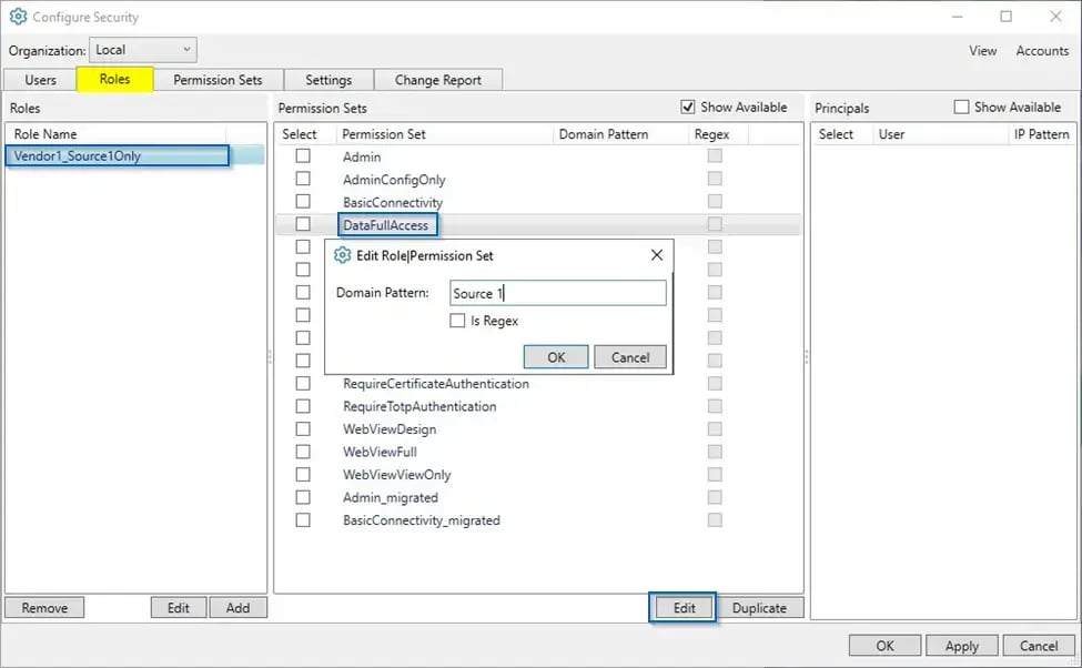Cogent DataHub Security Roles