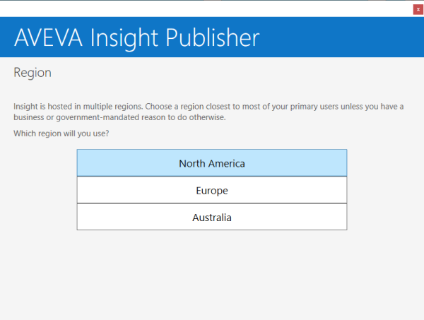 6_Screenshot_DataHub_AVEVAInsightPublisher_RegionSelect