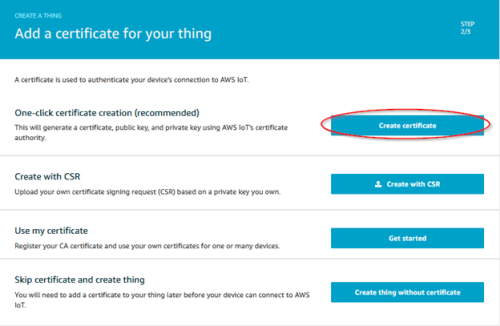 Screenshot - Creating security certificates for AWS thing_AWS_ThingSettings3_Certificate