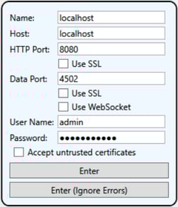 DataHub V9 Remote Configuration Settings