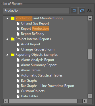 Screenshot - Dream Report List of Reports Search