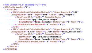 Dream Report Statistical Process Control XML Format