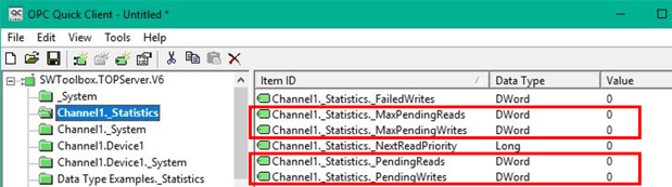 Max Pending Reads Writes Example