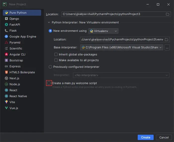 OPC Data Client New Project Settings