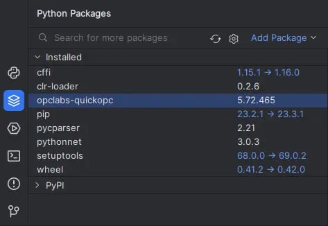 OPC Data Client Packages