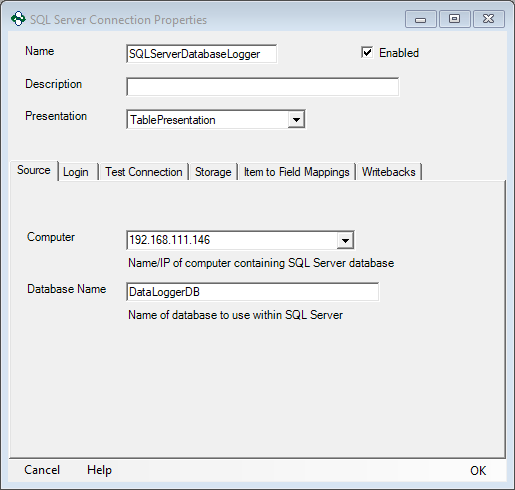 Logging OPC Data to Any Database