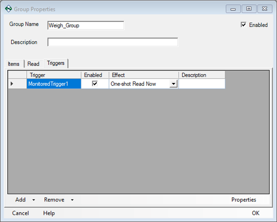 Triggers and Conditions for Logging OPC Data