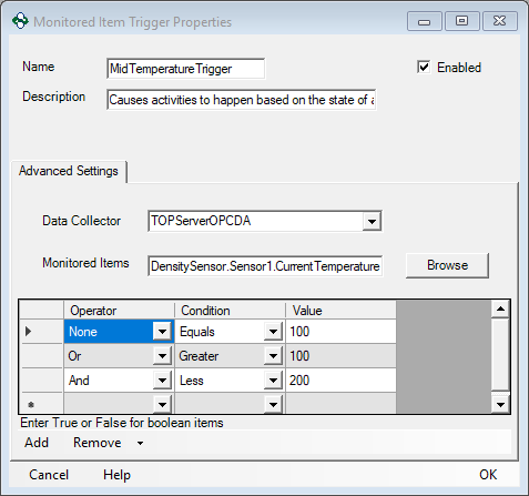 Screenshot - Mid Temp Range Monitored Item Trigger