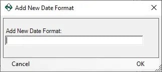 OPC Data Logger Add New Format Dialog Start