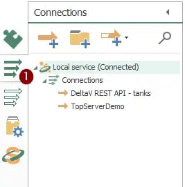 OPC Router Connections Window