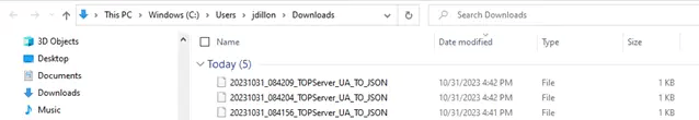 OPC Router JSON Files