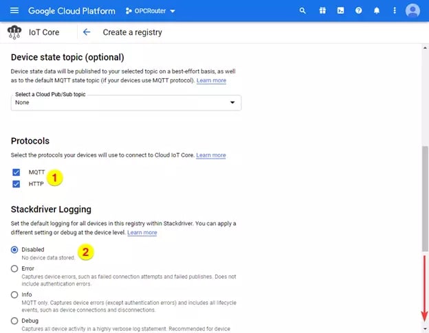 Screenshot_Google_IoT_RegistryAdvancedOptions_OPCRouter