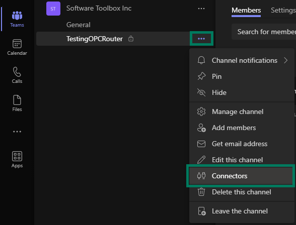Screenshot_MSTeams_Channel_Menu_Connectors