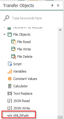 Screenshot - OPC Router XPath Transfer Object