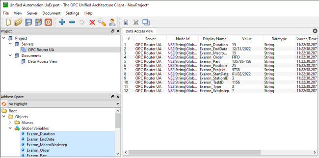 Screenshot_UAExpert_to_OPC_Router_GlobalVariablesAccess