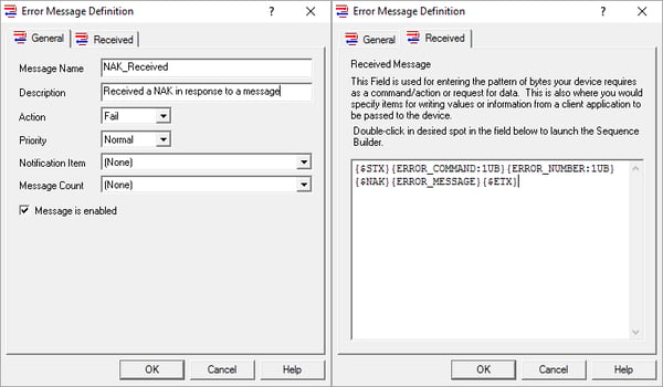 The NAK_Received Error Message