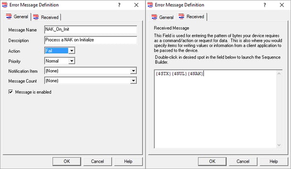 The NAK_On_Init Error Message