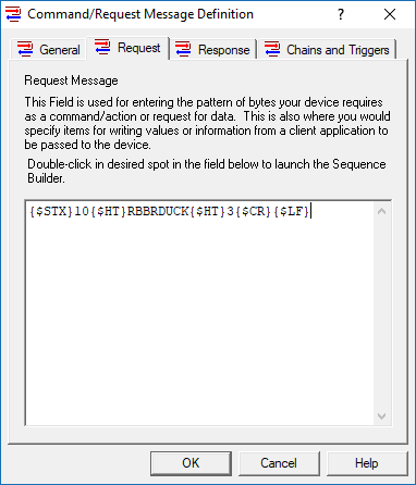Example OmniServer Initialization Request Message