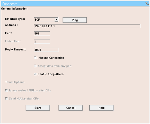 Configuring OmniServer Ethernet Connection