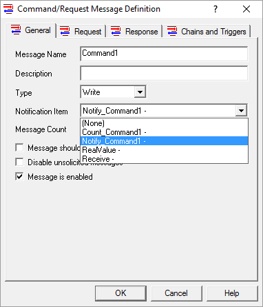 Defining a Notification Item in OmniServer