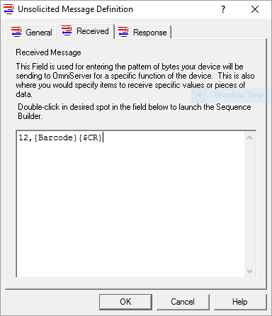 OmniServer Unsolicited Message with Hard Coded Device ID