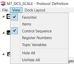 Screenshot - Hiding/Unhiding Modules in OmniServer Visual Protocol Builder