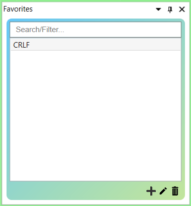 Screenshot - OmniServer Protocol Builder Favorites Module