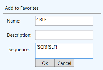 Screenshot - Adding a Favorite Sequence in New OmniServer Protocol Builder