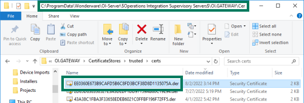 Screenshot_AVEVA_OIGateway_CertStoreDirectory_OmniServerCert