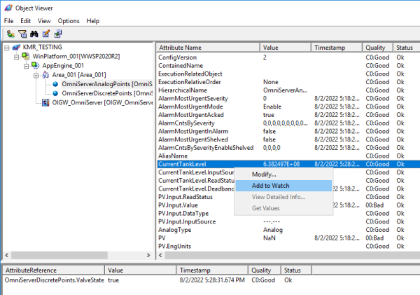 Screenshot_AVEVA_SP_AnalogDeviceObject_ObjectBrowser_AddtoWatch_OmniServer