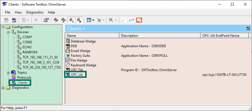 Screenshot - OmniServer Clients View