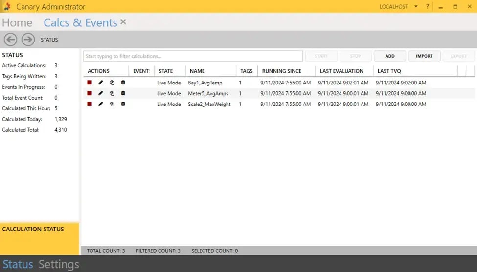 Canary Calculation Tags