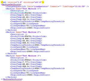 Screenshot - XML File Format Example