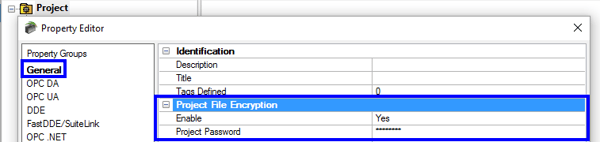 Encrypting TOP Server .opf project
