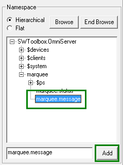 Adding an Item in OmniServer OPC Test Client