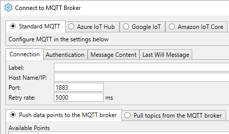 DataHub MQTT Client Integrations Data to the Cloud