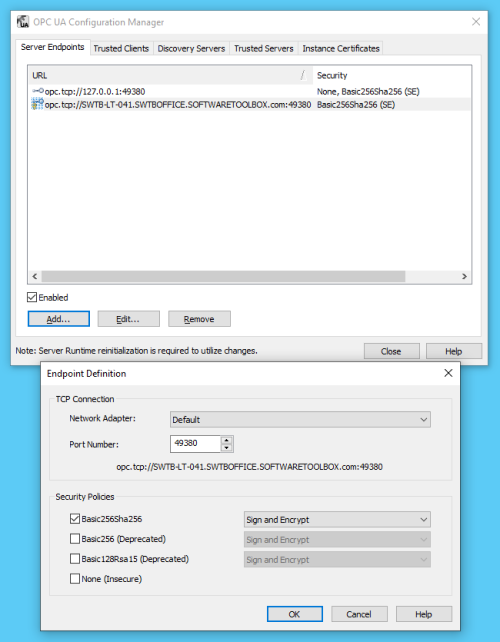 Screenshot_TOPServer_OPCUA_Endpoint_Settings
