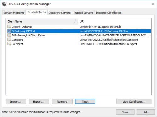 Screenshot_TOPServer_OPCUA_TrustedClients_OIGateway_Rejected