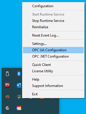 Screenshot - Launching TOP Server OPC UA Configuration Manager