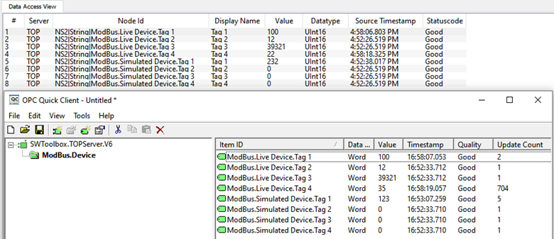 Screenshot_UAExpert_OPC_Quick_Client_Simulated_WriteBehavior_Example