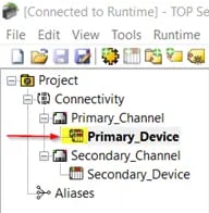 TOP-Server-Channel-Device-Tree-Redundancy