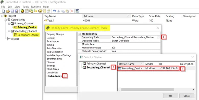 TOP-Server-Primary-Secondary-Device-Redundancy