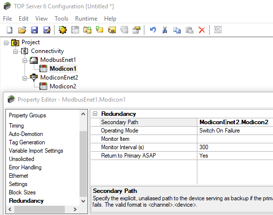 TOP Server Redundancy 