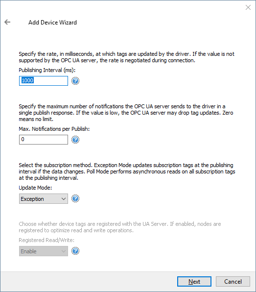 Screenshot - Device Update Mode